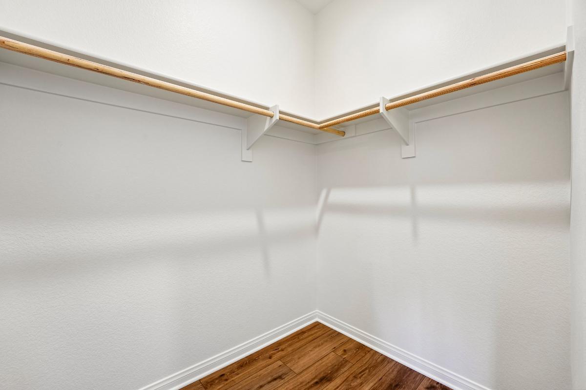 Representative builder view of the large secondary walk-in closet